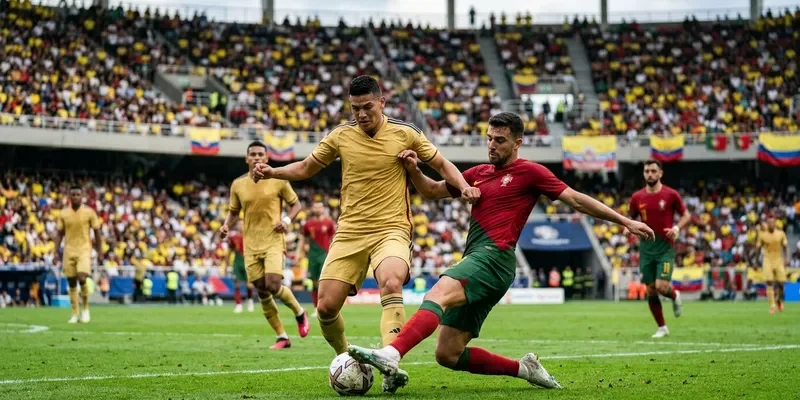 Cầu thủ Colombia và Bồ Đào Nha tranh nhau vị trí nhất bảng